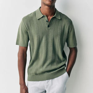 Polo en maille texturée polyvalent pour un style décontracté et semi-formel – Polo en maille texturée de qualité supérieure - Product Image 1