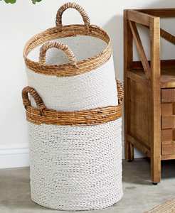 <b>Basket</b> Set of 3 for Living Room Decorations Best Seller Decorative <b>Sea</b> <b>Grass</b> Storage - Product Image 5