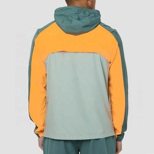 Chaqueta Deportiva Personalizada de Nailon Elástico con Capucha, Cierre Completo, para Gimnasio, Correr, Ropa Deportiva, Cortavientos, Ajustada, para Hombre, Atletismo, Chaquetas de Exterior - Product Image 2