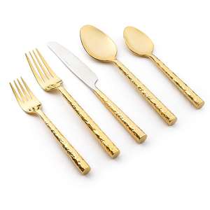 Design élégant Ensemble de couverts à manche en acier inoxydable avec incrustation d'os Ensemble de couverts de restaurant pour mariage Offre spéciale à bas prix - Product Image 2