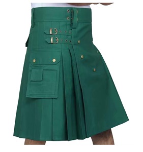 Fabricante de Buena Calidad, Servicio OEM ODM, Kilt Utilitario Moderno Negro para Hombre con Logotipo y Tela Personalizados, Entrega Rápida - Product Image 6
