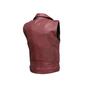 Gilet en cuir pour homme, toutes tailles et couleurs disponibles, respirant, fabrication professionnelle, possibilité de créer votre propre logo, gilet en cuir pour homme - Product Image 2