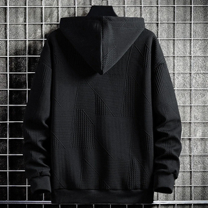 XL Sudadera con capucha de gran tamaño 100% algodón polar de poliéster de alta calidad cuello con capucha con hombros caídos teñido liso para la temporada de invierno - Product Image 4