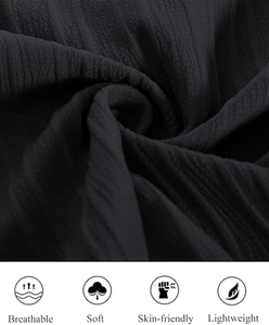 Camisas de playa de verano de lino y algodón informales para hombre, a cuadros de manga corta lisas con botones, ropa de calle antiarrugas - Product Image 6