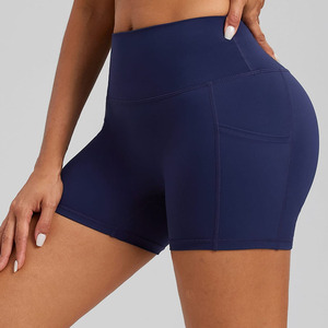 2025 Women New Activewear High Waisted <b>Tummy</b> <b>Control</b> With Pocket Shorts Workout Biker Gym Yoga Shorts - Product Image 1