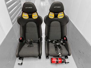 เบาะนั่งรถแข่งแบบ Bucket Seat รุ่น Recaro GTS Sport Luxury ทำจากหนังแท้และคาร์บอนไฟเบอร์ สำหรับรถยนต์ BMW Performance M3 Power Models G01-G23 ซีรีส์ 5 - Product Image 4