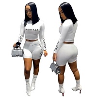 Ensemble de shorts décontractés pour femmes, couleur unie, 2 pièces, t-shirt à manches longues, spandex/polyester, respirant, séchage rapide, vêtements d'été