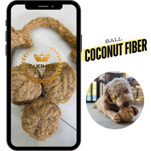 Boule de noix de coco du Vietnam non allergique à mâcher pour chiens Boule de fibre de coco très bon prix mâcher pour chien sûr naturel 2024 fabriqué à partir de TAKIMEX - Product Image 1