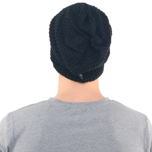 Knit Beanie <b>Hats</b> for <b>Men</b> and Women <b>Winter</b> Soft Lining Long Slouchy Oversized Skull Cap - Product Image 3