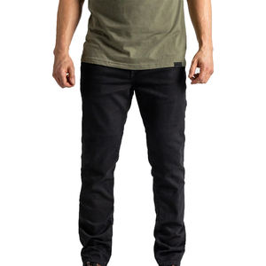Pantalon personnalisé pour hommes, baggy à rayures, oversize, droit, poids lourd, jambe large, jean évasé, pantalon délavé à l'acide, jean bleu marine - Product Image 5