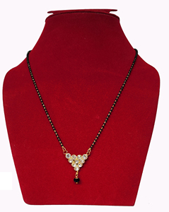 Traditional Gold Plated Mangalsutra <b>for</b> <b>Women</b> With Stylish Black Beads and Elegant Pendant Design <b>For</b> Daily Wear - Product Image 4