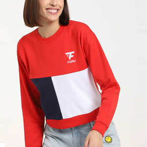 Jersey ligero personalizado de alta calidad para mujer, sudadera de tela de felpa de talla grande, ropa de calle informal con forro frontal lavado - Product Image 6