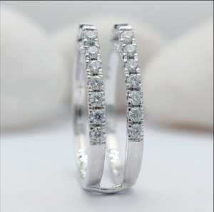 Anillo de Boda Infinito de Plata de Ley 925 con Circonita Engastada en Puntas, Certificado IGI, Chapado en Plata, Joyería Fina, Regalo para Fiesta - Product Image 2