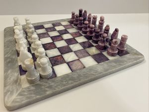 Mesa de Ajedrez de Piedra Semipreciosa de Lujo - Product Image 4