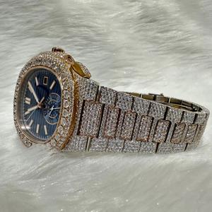 Reloj de diamantes unisex de lujo con logotipo personalizado de alta demanda con logotipo personalizado disponible a un precio asequible desde la India - Product Image 3