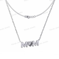 2025 cadeau de fête des mères en argent Sterling 925 lettre initiale maman nom collier plaqué or lait maternel cadeau bijoux pour femmes