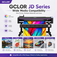 Impresora de Formato Ancho GCLOR Serie JD de 1.55m/1.85m con Cabezal de Impresión Epson Individual para Impresión de Pancartas de Vinilo