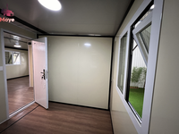 2025 Une Chambre Mini Préfabriqué 20 Pieds Bureau Moderne Modulaire Capsule Pack Plat Conteneur Maison avec Salle de Bains et Cuisine