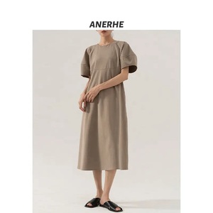 ชุดเดรสแขนสั้นทรงโอเวอร์ไซส์สำหรับผู้หญิงเสื้อยืดผ้าฝ้ายไซส์ใหญ่พิเศษแบบใหม่ - Product Image 6