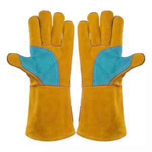 Gants en cuir de vachette robuste de meilleure performance résistant à l'abrasion et à la chaleur pour le soudage des travaux de sécurité dans la construction du barbecue - Product Image 5