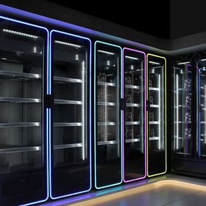 Refrigerador comercial para bebidas - 670 mm - 550 litros - 1 puerta de vidrio abatible - Iluminación LED - Rango de temperatura de 1 a 7 °C - Product Image 3