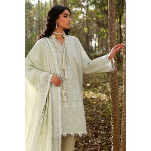 Ensemble de costume en lawn brodé 3 pièces pour femmes avec dupatta en mousseline brodée KD-62004 - Product Image 3