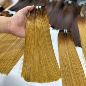 Extensions de cheveux tissés SUPER Remy, double trame, cheveux humains vietnamiens, donneur unique, cuticules alignées, lisses, colorés - Product Image 3