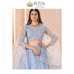 Mejor Oferta en Lehenga Choli con Diseño de Mariposa Atractivo de Calidad Estándar con Bordado de Lentejuelas y Codding - Product Image 4