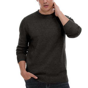 Winter Soft Oversized Pullover Men's <b>Sweaters</b> Professional Manufacture Knitwear Crew Neck <b>Loose</b> <b>Sweater</b> For Men - Product Image 4