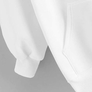 Pull à capuche en molleton de coton de haute qualité pour femmes Streetwear d'hiver OEM de marque privée directement du fabricant - Product Image 5