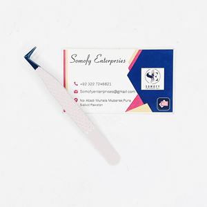 Pince à épiler professionnelle en acier inoxydable non magnétique, antistatique, durable, longueur 10 mm, précision, forme en L à 90 degrés, volume - Product Image 4