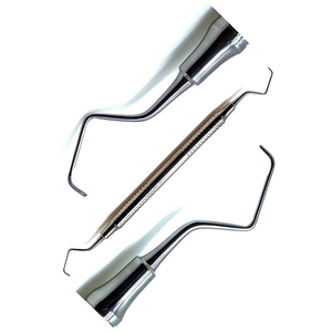 ที่ทำความสะอาดฟันสแตนเลสแบบแมนนวลด้ามคู่ - Product Image 3