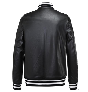 2024 fabricante de alta calidad chaqueta de bombardero de invierno bordado piloto de impresión digital bombardero de cuero personalizado chaqueta con forro ODM - Product Image 5