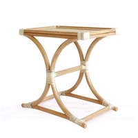 Nouvel arrivage de table basse en rotin fait à la main Table d'angle polyvalente porte-vase à fleurs meubles de salon contemporains