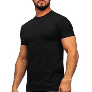 Camisetas de hombre de algodón con estampado de secado rápido bordado y diseño de logotipo personalizado liso, ropa de verano de manga corta, camiseta de hombre con cuello redondo de 220g - Product Image 3