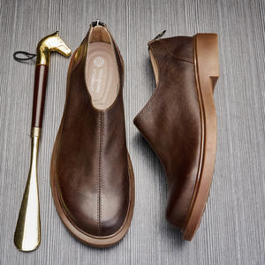 Zapatos Casuales Ligeros con Plantilla Absorbente de Sudor y Estructura Flexible, Zapatos Diarios para Hombre, Zapatos de Cuero - Product Image 3