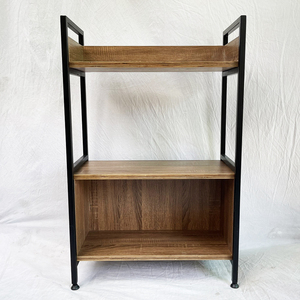 VEGA Bibliothèque minimaliste à 2 niveaux avec tiroirs en bois pour salon, chambre et école - KS68117 - Product Image 4