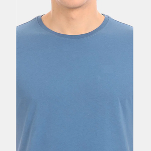 Vente en gros Spandex/coton T-shirts surdimensionnés pour hommes Impression personnalisée vierge Respirant Plus Size 220 GSM O-Neck Short Sleeve White - Product Image 5