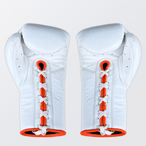 Gants de boxe OEM pour l'entraînement professionnel, le sparring et la vente en gros – Gants de compétition professionnels à lacets en cuir véritable - Product Image 3