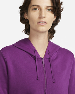 Veste à capuche zippée en polaire décontractée pour femme, respirante, anti-boulochage, de haute qualité, couleur unie, streetwear, uni, teinture unie, zippée - Product Image 3