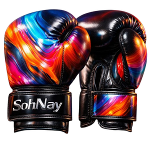 Gants de boxe personnalisés colorés en cuir PU de qualité supérieure, antidérapants et respirants pour la boxe, le MMA, le Muay Thai et le fitness - Product Image 5