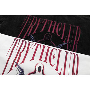 OEM Loose Fit Camisetas Unisex Liso 100% Algodón Streetwear Calidad Algodón Loose Fit Custom Logo Impreso Camiseta para hombres - Product Image 3