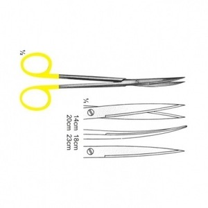 Tijeras médicas de acero inoxidable personalizables con insertos de carburo de tungsteno Instrumentos quirúrgicos manuales con logotipo - Product Image 2