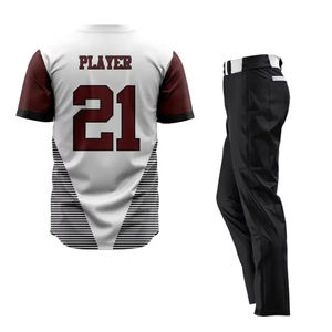 Uniforme de Béisbol Transpirable para Hombre, Diseño Personalizado Sublimado, Uniforme de Béisbol y Sóftbol con Botones para Jóvenes y Adultos, Logotipo Personalizado - Product Image 3