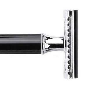 Rasoirs de sécurité pour hommes avec logo personnalisé Rasoir à lame interchangeable en acier inoxydable à double tranchant - Product Image 3