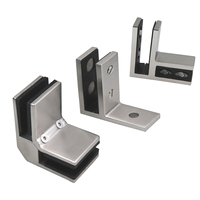 ZD ont en Stock 90 degrés coin en acier inoxydable verre pince sans cadre balustrade escalier garde-corps bord verre Clip pour balcon