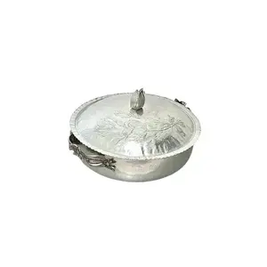 Cacerola de Acero Inoxidable de Doble Pared para Servir Comidas |   Antiadherente y duradero, mantiene el calor bien para uso doméstico y en restaurantes. - Product Image 3