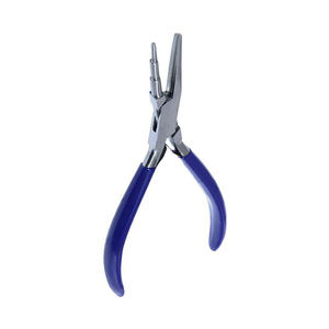 Pince plate ronde à poignée en caoutchouc bleu personnalisée pour la fabrication de bijoux en acier et en métal pince à boucler et à emballer - Product Image 5