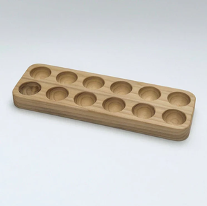 Eco-Friendly Wood Egg Rack 6 Slot Handmade Top Selling Kitchen Accessories Acacia Wooden Egg Holder - Product Image 4
