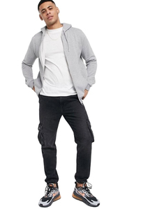 Sweat-shirt à capuche surdimensionné personnalisé pour homme, 100% coton molletonné, épaules tombantes, streetwear, sweat-shirt vierge, OEM, haut à capuche en gros - Product Image 3